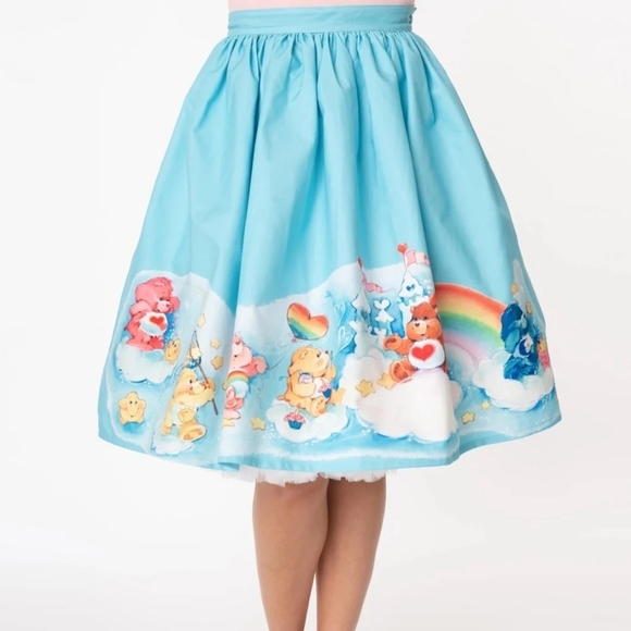 Care Bears Dresses & Skirts - Care Bears X Unique Vintage In The Clouds Gellar Swing Skirt Size L